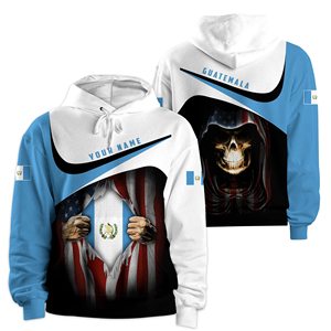 Sudadera con Capucha Personalizada con Estampado 3D de Guatemala, Sudadera de Invierno, Jersey con Capucha, Chándal, Abrigo Informal - Product Image 3