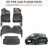 Tapis de sol de voiture sur mesure, écologiques, en TPE, épaisseur 3,5 mm, pour BYD Seagull EV LHD 2023-2024 |   Ensemble complet imperméable toutes saisons OEM