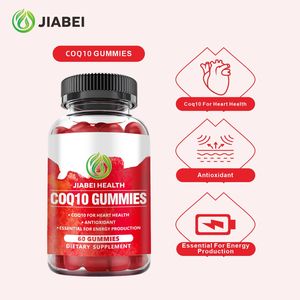 Jiabei oem coq10 gummy תוספי מזון נוגד חמצון הסיטונאי לב אנרגיה בריאות ייצור coאנזים תמצית למבוגרים - Product Image 3
