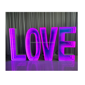 <span class=keywords><strong>Fabuloso</strong></span> espejo de boda Infinite Welcome Sign Backdrop Stand Arched Led Light Backdrop Stand Decoración - Product Image 6