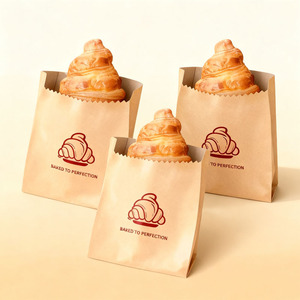 Bolsas de Papel Kraft Ecológicas, Resistentes al Agua y a la Grasa de Burger King para Envolver Sándwiches, Galletas, Pasteles y Bocadillos - Product Image 5