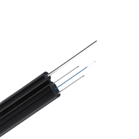 Cable de Fibra Óptica para Exteriores FTTH, G657A1, G657A2, G652D, 1 Núcleo Monomodo, Revestimiento LSZH, Reforzado con Acero + FRP, Rollo de 1000 Metros