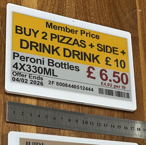 Etiqueta Electrónica de Precio con Pantalla de Tinta Electrónica NFC, EPD, ESP32, API, SPI, 2.4GHz, Software, Bluetooth BLE5.0, ESL, Etiquetas Digitales para Estantes - Product Image 2