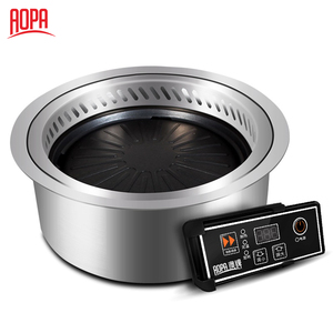 AOPA Venta caliente DT40 sin humo japonés, coreano barbacoa Grill con cubierta mesa de restaurante - Product Image 2