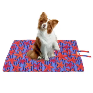गर्म बिक्री यात्रा वियोज्य पोर्टेबल ऑक्सफोर्ड निविड़ अंधकार Foldable कुत्ते बिस्तर पालतू जानवर चटाई
