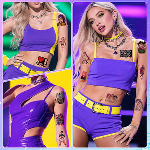 Autocollant PVC 80 <span class=keywords><strong>KPOP</strong></span> Witch Hunting Group, exclusivité transfrontalière, tatouage temporaire d'animation de dessin animé, <span class=keywords><strong>vinyle</strong></span> créatif, accessoire - Product Image 3