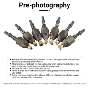 Khí nén khắc bút máy đục đầu vải thiều cắt bề mặt cắt rìu đá cắt tỉa hợp kim hoa búa đá khắc công cụ - Product Image 4