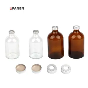 Fanen 25ml Sterile Vials For Injection 20mm Crimp Top Headspace Gc Vial Lid