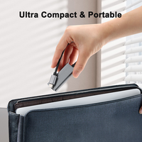 Adaptateur Ethernet Externe Portable en Alliage d'Aluminium 1 Gigabit USB-C 3.0 RJ45 LAN pour MacBook Pro Ordinateur Portable 10/100/1000 Mbps