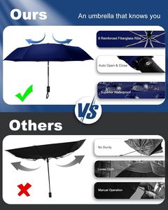 Strong <b>Umbrella</b> <b>Windproof</b> Folding <b>Umbrella</b> Custom <b>Umbrella</b> With Logo - Product Image 4