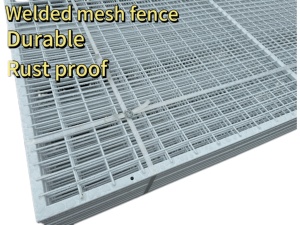 Clôture de sécurité anti-escalade 358 enduite de poudre à prix HT-FENCE bon marché panneaux de treillis soudés hautement durables pour la frontière - Product Image 5