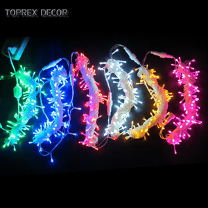 PVC Fairy <strong>Lights</strong> Fwhite Black White Rubber Led String 200m Outdoor Exterior House Christmas Holiday Party Decorative Landscape - Product Image 6