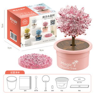 Juego de Juguetes Químicos DIY Mini Árbol de Cristales - Kit Educativo de Precipitación con Empaque de Dibujos Animados Mágico para Niños - Product Image 5