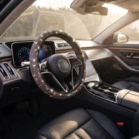 Funda para Volante MELCO Diamond de 3 Radios, Protector de Agarre para Coche de Lujo, Diseño Personalizado OEM ODM para Peugeot Audi Volkswagen