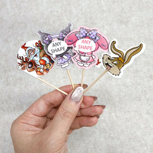 Palillos de Dientes con Forma Personalizada para Comida, Mini Banderas para Bar, Cócteles, Hamburguesas, Sándwiches, Pasteles, para Restaurante - Product Image 4