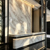 Panneaux muraux modernes européens en PVC imperméables, résistants à l'humidité, insonorisants, antistatiques pour l'intérieur et l'extérieur, pour salle de bain, hôtel, commerce