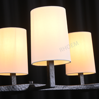 Lustre suspendu linéaire Wright, luminaire de luxe pour table à manger, décoration d'intérieur, design linéaire, éclairage design