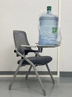 Silla de Entrenamiento Ergonómica Plegable de Malla Ajustable para Estudiantes, con Ruedas, para Oficina, Taller y Estudio, Directo de Fábrica