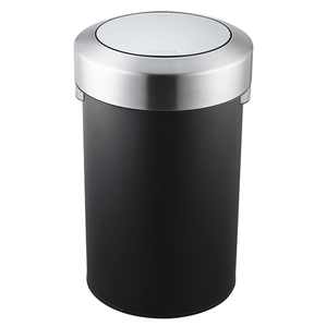 Office Hotel Room Stainless Steel Dust Bin Rubbish Bin Garbage Bin Waste Dustbin Trash Can With Lid