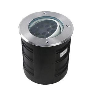 Lumière LED encastrée au sol, extérieure, étanche IP68, en acier inoxydable, RGB, angle de faisceau réglable, ronde, pour terrasse, jardin, encastrée dans le sol - Product Image 2