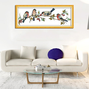 Bullfinch <span class=keywords><strong>11CT</strong></span> <span class=keywords><strong>punto</strong></span> <span class=keywords><strong>de</strong></span> <span class=keywords><strong>cruz</strong></span> al por mayor Diy el regalo perfecto Kit <span class=keywords><strong>de</strong></span> <span class=keywords><strong>punto</strong></span> <span class=keywords><strong>de</strong></span> <span class=keywords><strong>cruz</strong></span> hecho a mano bordado decoraciones para el hogar - Product Image 2