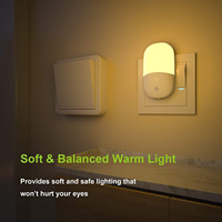 Veilleuse LED encastrée murale sensible de haute qualité avec télécommande pour chambre de bébé, éclairage automatique crépuscule-aube