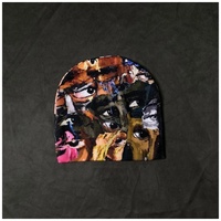 Gorros de punto con estampado digital, estilo europeo americano, de moda, streetwear, hip-hop, retro, unisex, casuales y versátiles.