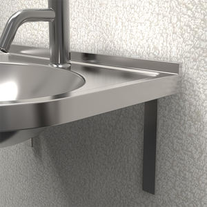 Fabrication professionnelle lavabo à <span class=keywords><strong>main</strong></span> suspendu au mur en forme d'acier inoxydable 304 pour les toilettes de l'école égouttoir des lieux publics - Product Image 4