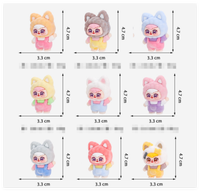 Vente en gros personnalisé mini mignon dessin animé flocage doux chat animaux figure mystère boîtes aveugles haut à la mode jouets enfants cadeau fabricants