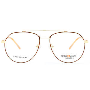 Montures de lunettes rondes grises Jack, verres plats, tendance mode unisexe, monture complète SF9001 - Product Image 4