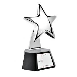 Trofeo 'Estrella' de Madera y Metal de 185 mm de Altura para Regalos en Ferias Comerciales y para Dar la Bienvenida a los Asistentes - Product Image 2