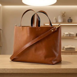 Sac à main décontracté pour femme en cuir véritable, durable, léger, imperméable, multi-sangles, avec fermeture éclair, grande capacité 2-2,9 L - Product Image 1