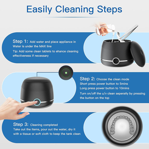 Nettoyeur dentaire portable à ultrasons à micro-vibrations haute fréquence 45 kHz rechargeable avec couvercle supérieur - Product Image 5