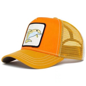 Châu Âu và mỹ vụ nổ động vật Mũ bóng chày phim hoạt hình kem chống nắng lưới thêu xe tải trình điều khiển con Báo Đen gà Sói mũ - Product Image 3