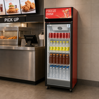 Vitrine réfrigérée verticale commerciale pour boissons, idéale pour supermarchés