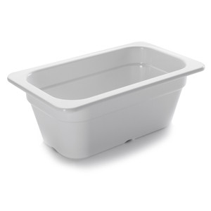 Contenitore per alimenti in melamina, formato 1/4, bianco, rettangolare, per uso catering - Product Image 1