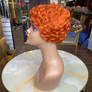 Peluca de Cabello Humano Corto Tipo Bob, Hecha a Máquina, en Cinco Colores Diferentes, Económica - Product Image 1