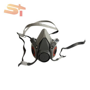 Sike Sk2401q masker <span class=keywords><strong>Gas</strong></span> wajah penuh, <span class=keywords><strong>Respirator</strong></span> <span class=keywords><strong>2</strong></span> Lapis dapat dicuci setengah wajah sekali pakai - Product Image 3