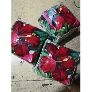 Coussins décoratifs à motif cerise, rectangulaires, style bohème, impression numérique, cousus, non amovibles - Product Image 3