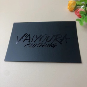 Özel lüks 4x6 siyah folyo iş hediye sonrası kartları online alışveriş için sipariş kartı teşekkür ederim - Product Image 2