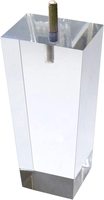 Décoration moderne acrylique transparent pour table à manger chaise pieds tubulaires 4 pièces protecteurs de meubles pieds de canapé carrés