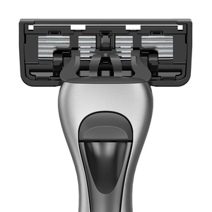 <span class=keywords><strong>5</strong></span> lưỡi Cartridge với Tông đơ người đàn ông cạo dao cạo mở trở lại thiết kế có thể thay thế cạo dao cạo - Product Image 4