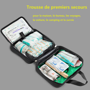 Trousse de premiers soins pour voiture avec logo personnalisé, étanche, avec fournitures médicales d'urgence - Product Image 3