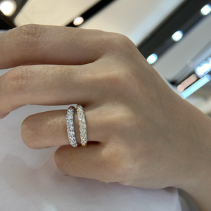 อาซูโอ 18K ทองคำขาวแท้ ทองคำเหลือง เพชรธรรมชาติ 0.72 กะรัต เครื่องประดับสำหรับใส่ทุกวัน แหวน ของขวัญสำหรับงานวันเกิดของผู้หญิง - Product Image 6