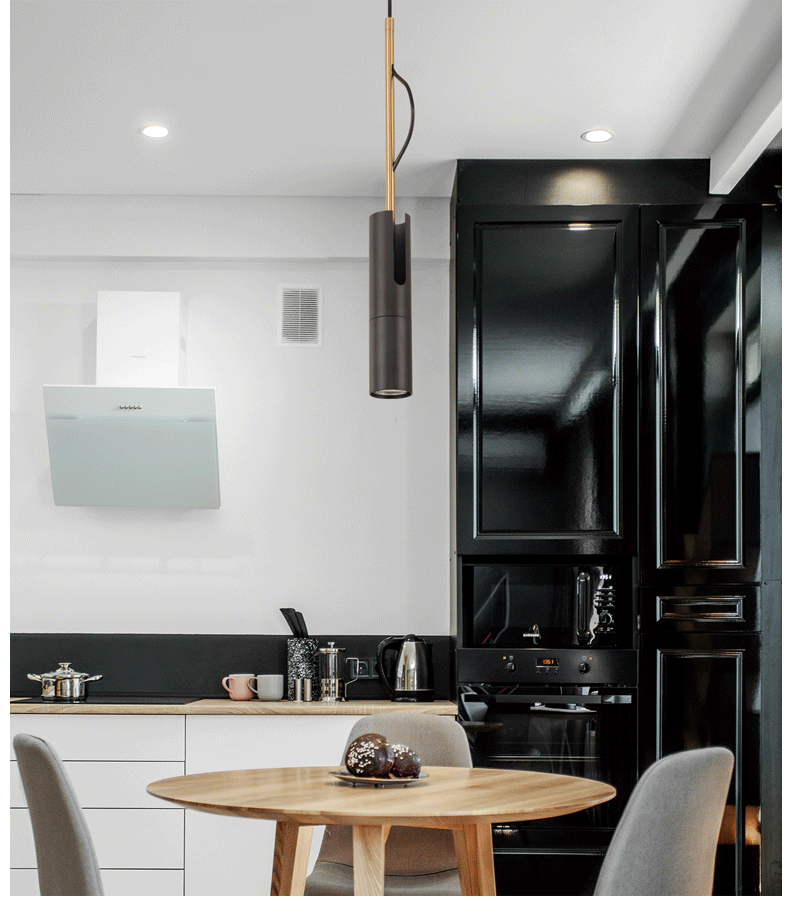 Aluminum Modern Led Spot Pendant Light Gallery Golden Led Chandelier