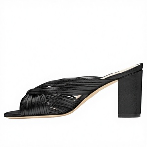 QuiteS 2026 Nuevos Zapatos de Tacón Ultra Alto con Plataforma y Punta Cuadrada Negros para Boda, Talla Grande - Product Image 2