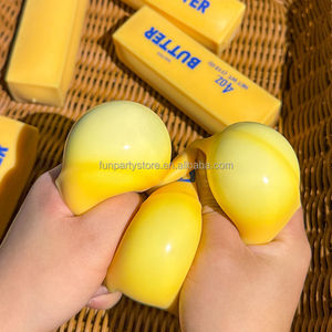 Jouet Squishy en forme de bâton de beurre TPR, rempli de PVA, réaliste, beurre salé, jouet à presser anti-stress, jouet sensoriel pour enfants et adultes - Product Image 4
