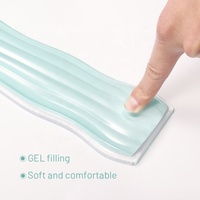 Tapis de souris de jeu en gel transparent de forme irrégulière, personnalisé, avec repose-poignet résistant à l'eau pour la maison et le bureau