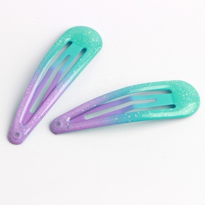 Ziming 5 CM Kids's Two Mixed Candy Colors Rainbow Glitters <strong>Bobby</strong> <strong>Pin</strong> Clip Girls Sweet Hair Clip - Product Image 5