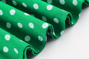 Rétro femmes 1950s 1960s <span class=keywords><strong>pin</strong></span> <span class=keywords><strong>up</strong></span> vêtements VM2125 # vintage coton vert chemise à manches courtes robes - Product Image 4